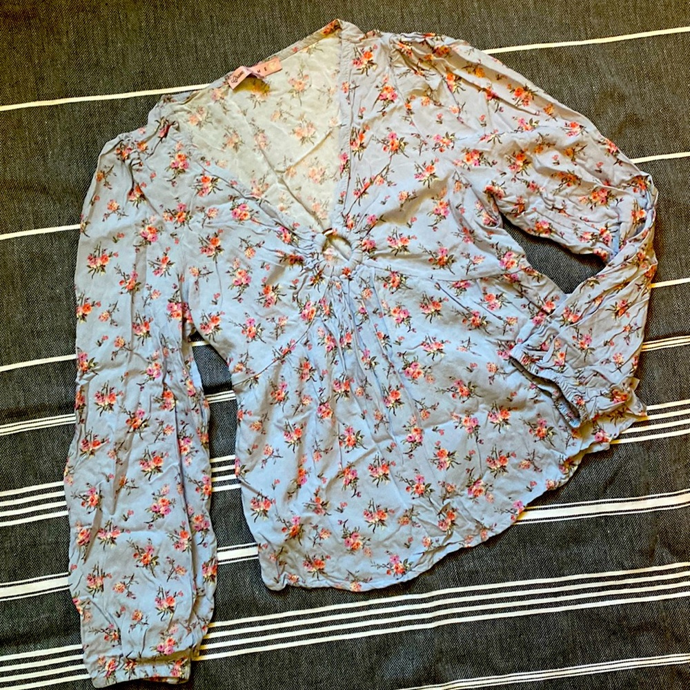 Long Sleeve Floral Top